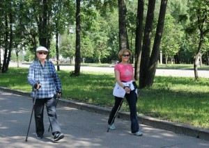 Скандинавская ходьба в joy фитнес Красногорск